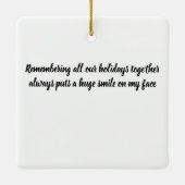 TWIN BROTHER CHRISTMAS ORNAMENT & WISHES (Achterkant)