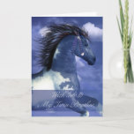 Twin Brother Equine Birthday Card North American I Kaart<br><div class="desc">Twin Brother Equine Birthday Card Noord-Amerikaanse Indische         stijl Deze kunstrust heet "Dare to Dream" door MoonLake Design</div>