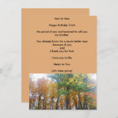 Twin Brothers Love Birthday Flat Wenskaart (Voorkant / Achterkant)