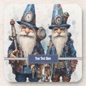 Twin Brothers Partners Steampunk Bier Onderzetter (Voorkant)