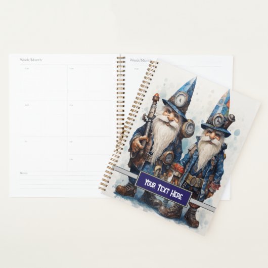 Twin Brothers Wizard kabouters Steampunk Planner (Display)