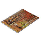 Twin Brown and White Horses Notitieboek (Linkerzijde)