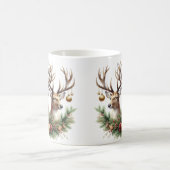 Twin Buck Deer Versierd met Ornamenten Koffiemok (Center)