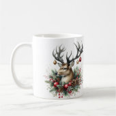 Twin Buck Deer Versierd met Ornamenten Koffiemok (Links)