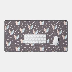 Twin Bunnies Embrace - Tweelingen Zodiac Constella Bureaumat