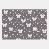 Twin Bunnies Embrace - Tweelingen Zodiac Constella Inpakpapier Vel (Voorkant 2)