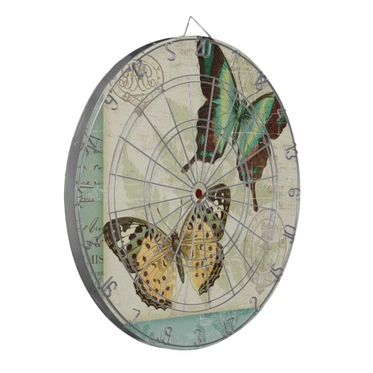 Twin Butterflies Dartbord (Voorkant Links)