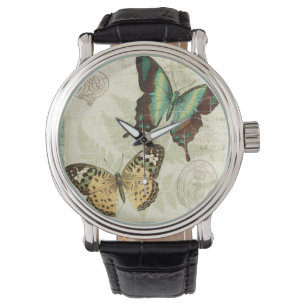 Twin Butterflies Horloge
