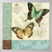 Twin Butterflies Poster (Voorkant)