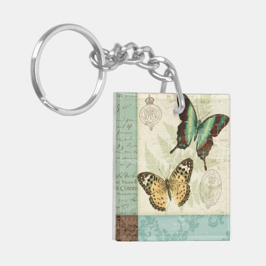 Twin Butterflies Sleutelhanger (Voorkant Links)