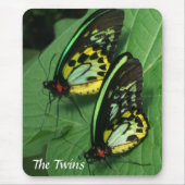 Twin Butterfly Mousepad Muismat (Voorkant)