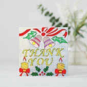 Twin Candles Dankbaarheid Kaart (Staand voorkant)