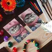 Twin Cat Trouble Makers pair Paper Tissuepapier