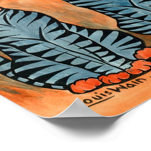 Twin Cats By Louis Wain Poster (Hoek)