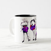 TWiN CiTiES JAM - 2016 - Tweekleurige Koffiemok (Voorkant links)