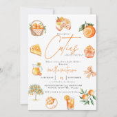 Twin citrus sinaasappel Cutie Zomer Baby shower Kaart (Voorkant)