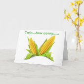 TWIN-CORNY-WE WETEN HOE WE ONZE VERJAARDAG "VIEREN KAART (Gele Bloem)