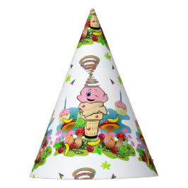 Twin Cupcakes Happy Birthday Paper  Feesthoedjes