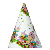 Twin Cupcakes Happy Birthday Paper  Feesthoedjes (Rechts)