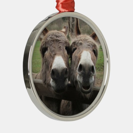 TWIN DONKEY PAIR ORNAMENT (Rechts)