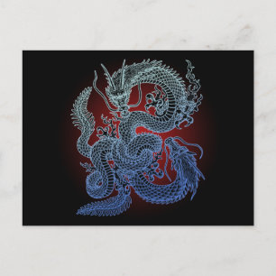 Twin-draak (B) Briefkaart
