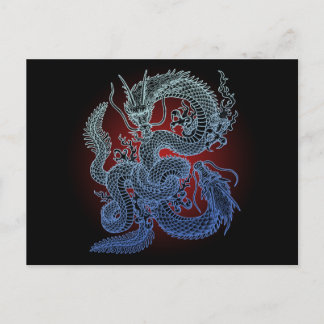 Twin-draak (B) Briefkaart