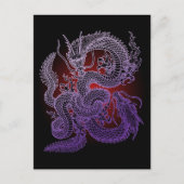 Twin-dragon(P) Briefkaart (Voorkant)