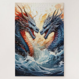Twin Dragons Ascend – A Mythic Clash of Power Legpuzzel