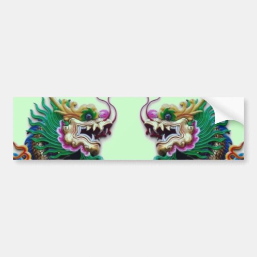 Twin Dragons Bumpersticker (Voorkant)