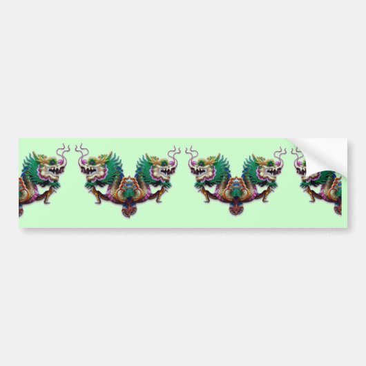 Twin Dragons Bumpersticker (Voorkant)