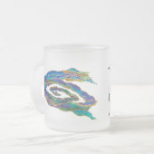 Twin Dragons Chasing The Sun - Surreal Painting Matglas Koffiemok (Voorkant links)