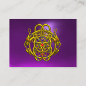 TWIN DRAGONS Paarse Amethyst Visitekaartje (Achterkant)