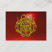 TWIN DRAGONS Red Ruby Visitekaartje (Achterkant)