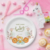 Twin Ducklings-Baby shower Papieren Bordje (Feest)