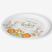 Twin Ducklings-Baby shower Papieren Bordje (Gekanteld)