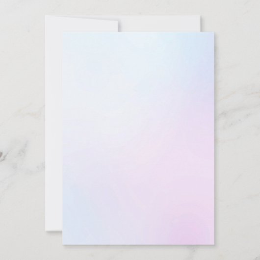 Twin Ducks Bloemen Baby shower Uitnodiging (Achterkant)