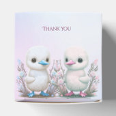 Twin Ducks Floral Favor Box Bedankdoosjes (Bovenkant)