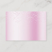 Twin Ducks Roze Bloemen Baby shower Informatiekaartje (Achterkant)