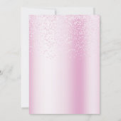 Twin Ducks Roze Bloemen Baby shower Invitation Kaart (Achterkant)