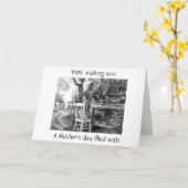 **TWIN** EEN MOEDERDAG GEVULD MET JOY IS MIJN WENS KAART (Gele Bloem)