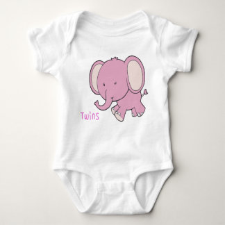 Twin Elephant baby onsie Romper