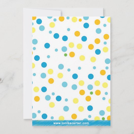 Twin Elephant Baby shower Invitation (jongens) Kaart (Achterkant)