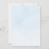 Twin Elephant Boy Balloons Waterverf Baby shower Bedankkaart (Achterkant)