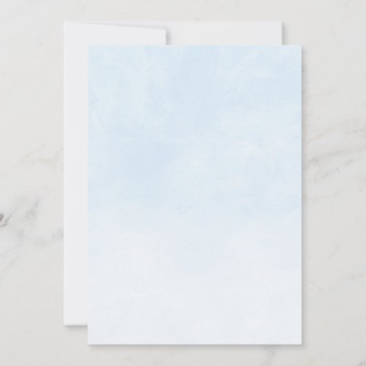 Twin Elephant Boy Balloons Waterverf Baby shower Bedankkaart (Achterkant)