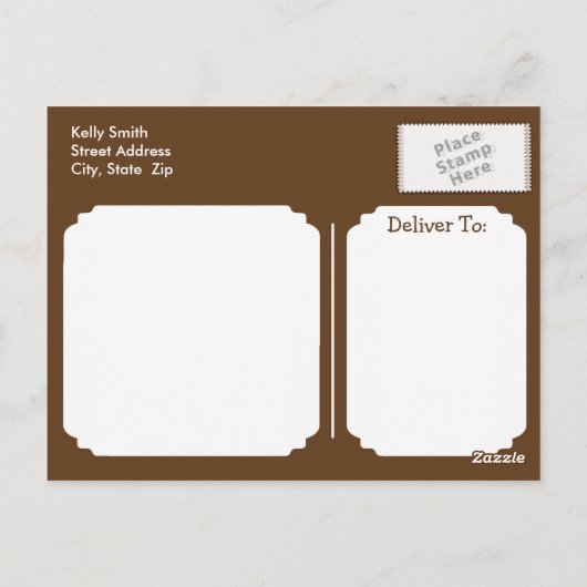 Twin Elephants Baby shower Dank u Briefkaart (Achterkant)