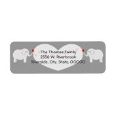 Twin Elephants Geslacht Neutraal Return Label (Voorkant)