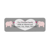 Twin Elephants Meisjes Label (Voorkant)