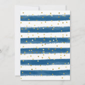 Twin Elephants Winter Baby shower Invitation (Achterkant)