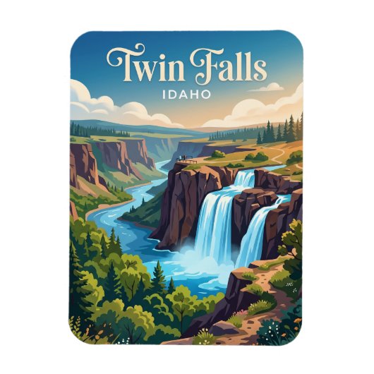 Twin Falls Idaho Magneet (Verticaal)