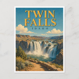 Twin Falls Idaho Shoshone Falls GeoSaga Briefkaart